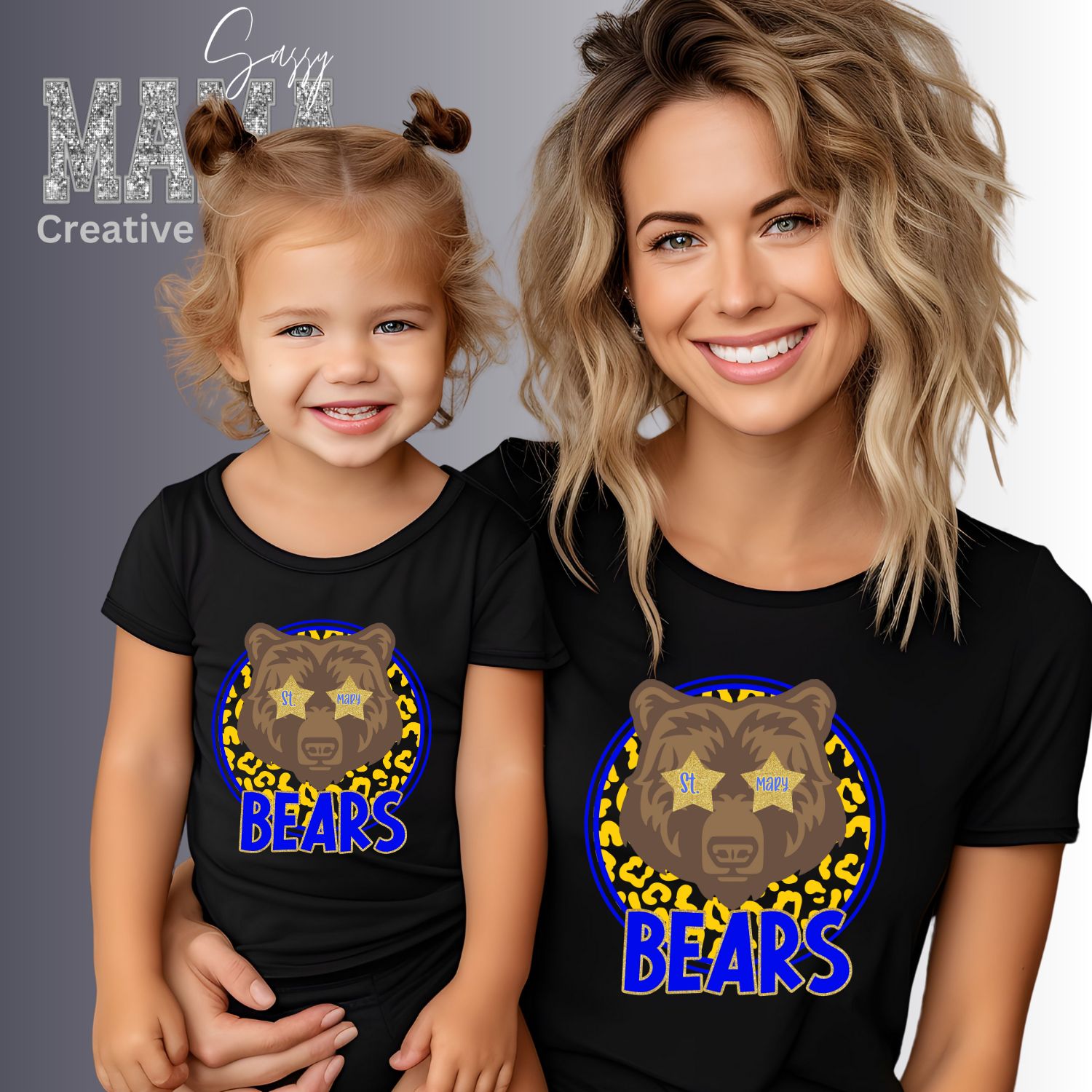 St Mary Bears Faux Glitter Victory Shirt