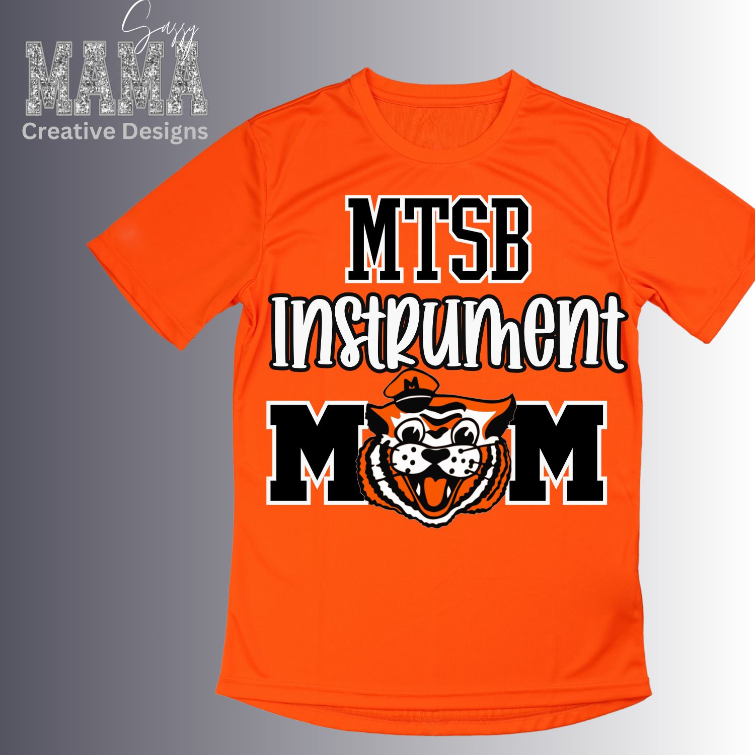Massillon Tiger Swing Band Mom/Dad with Instrument