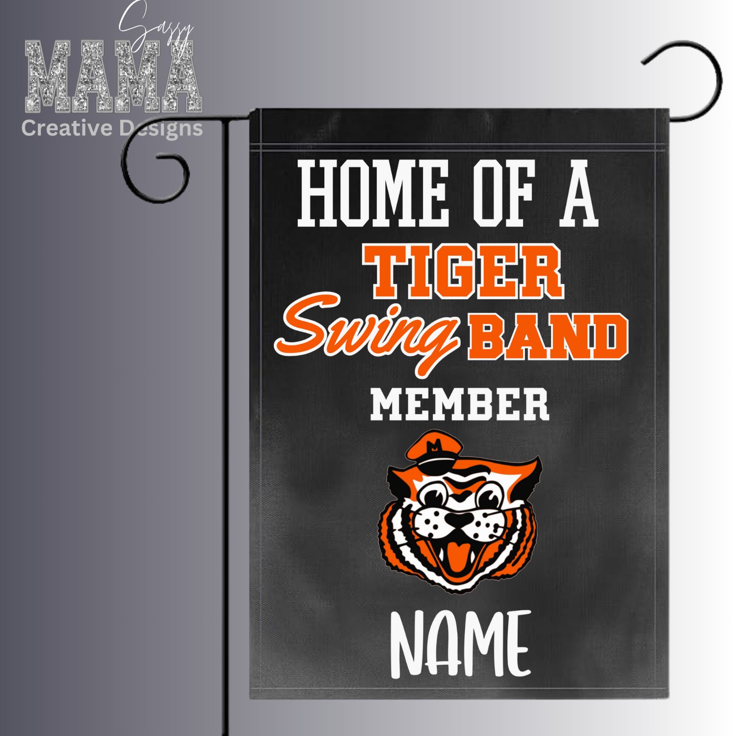 Massillon Tiger Swing Band Garden Flag
