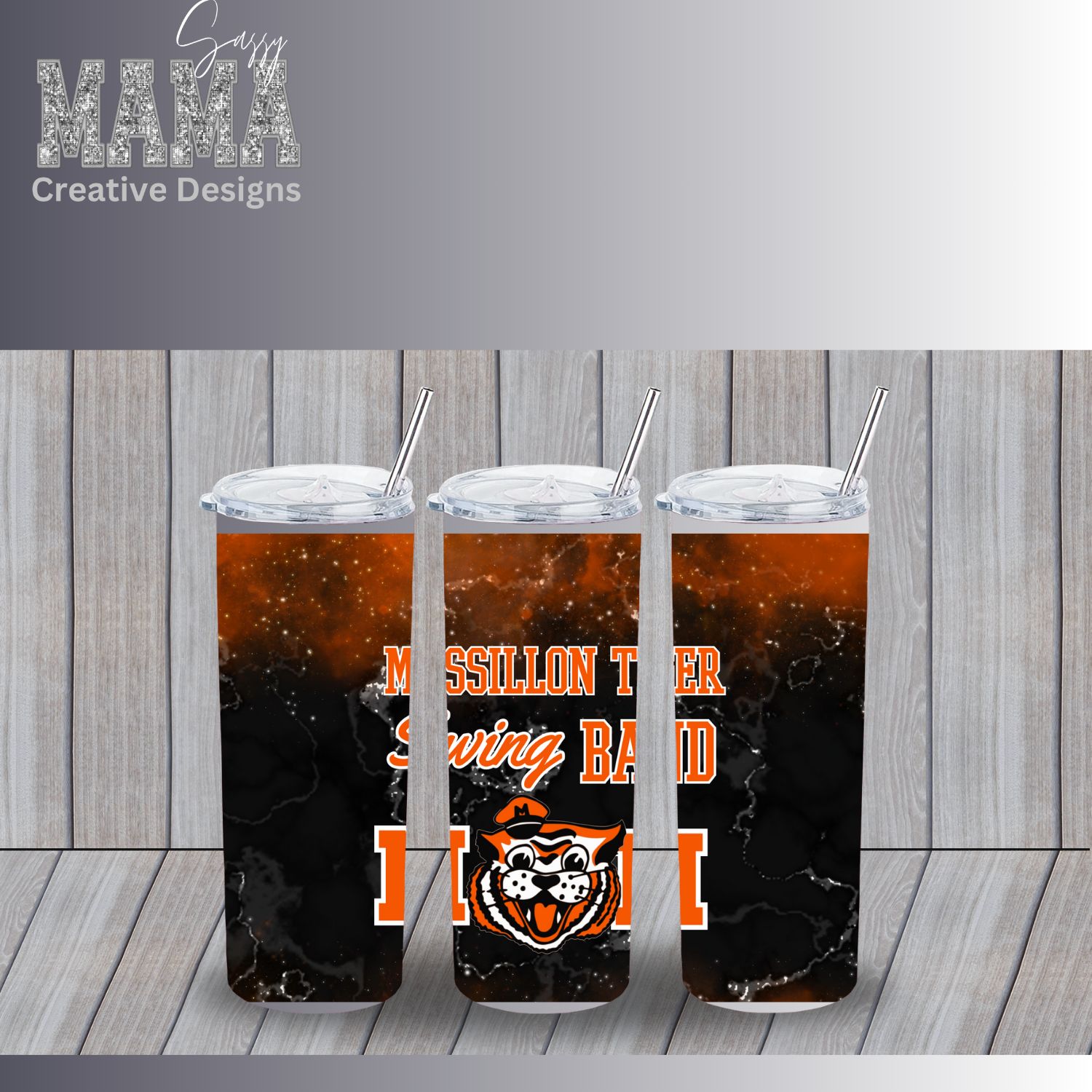 Massillon Tiger Swing Band Mom Tumbler 20 ounce