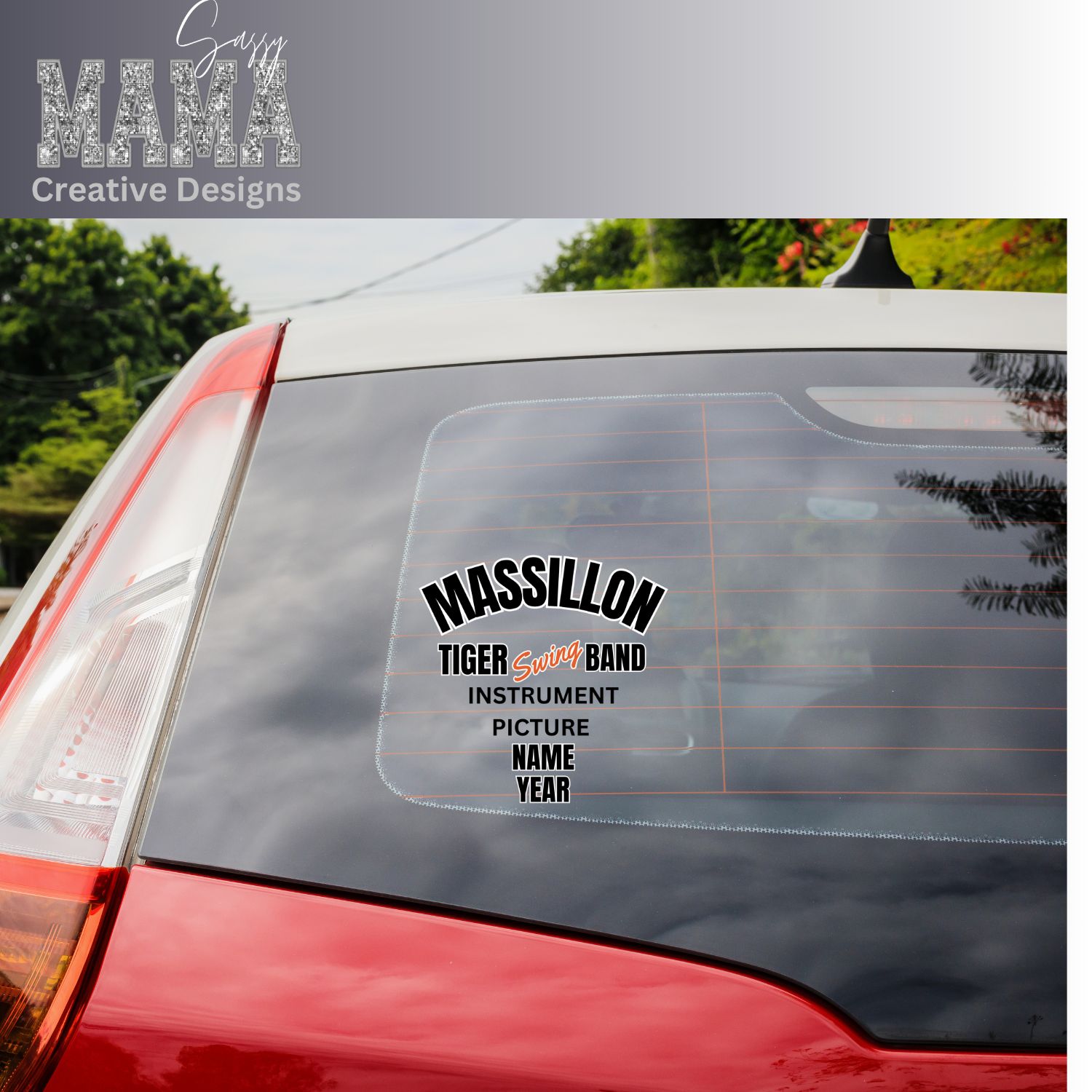 Massillon Tiger SWING Band Window Decal
