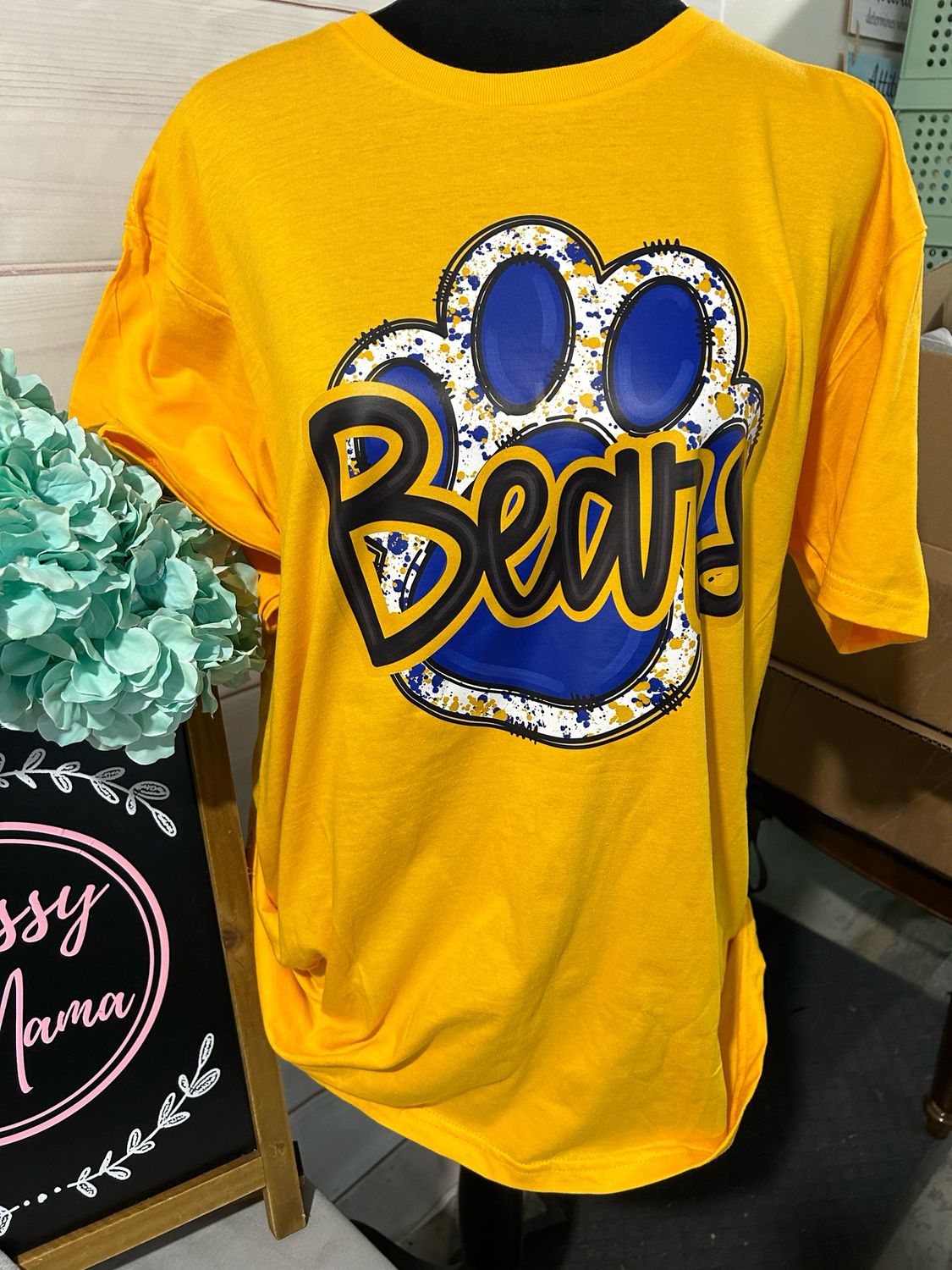 Bears Color Splash Paw Print Shirt
