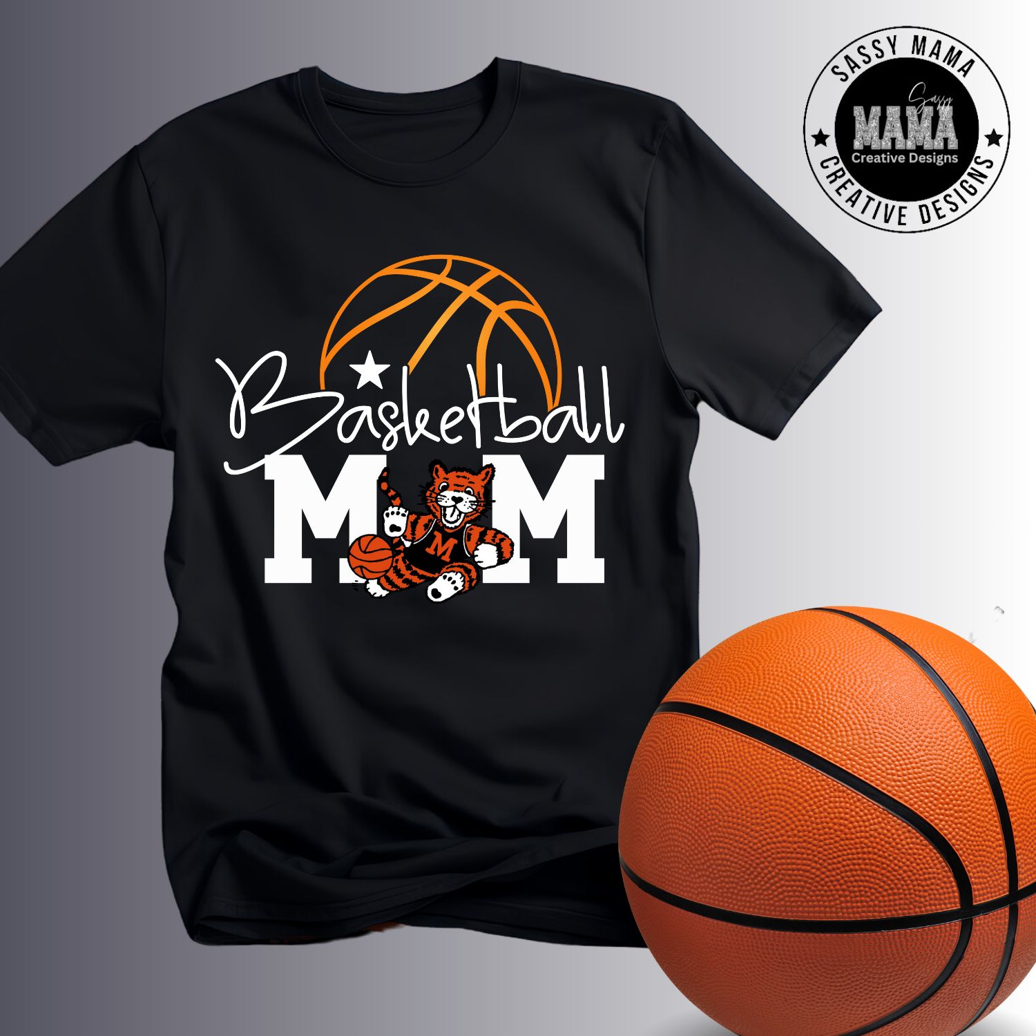 Massillon Tiger Basketball Basketball Mom or Dad Victory Shirt