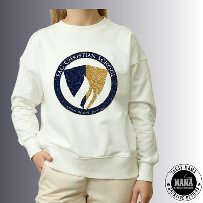 FAC FAUX GLITTER LOGO SHIRT
