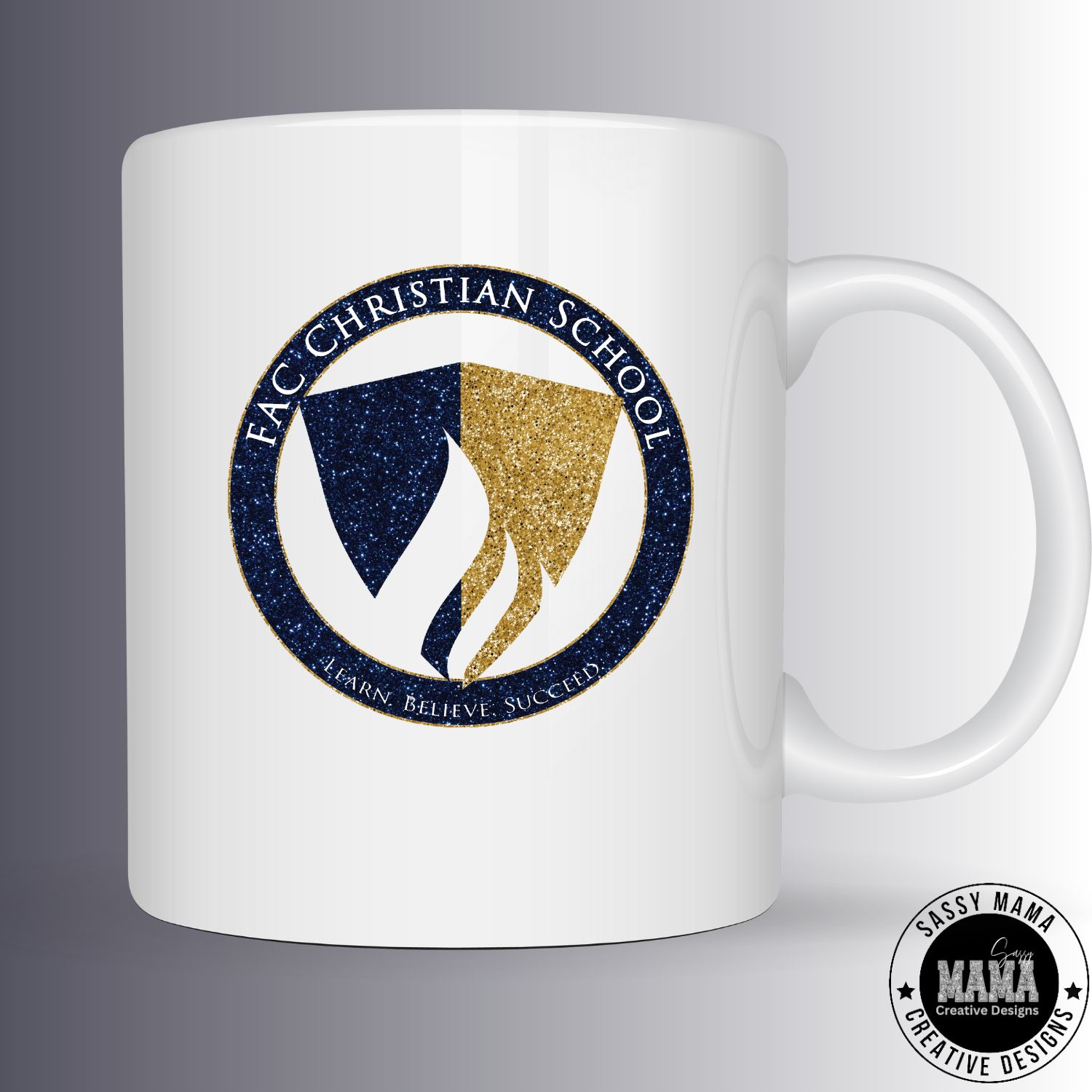FAC Glitter Coffee Mug