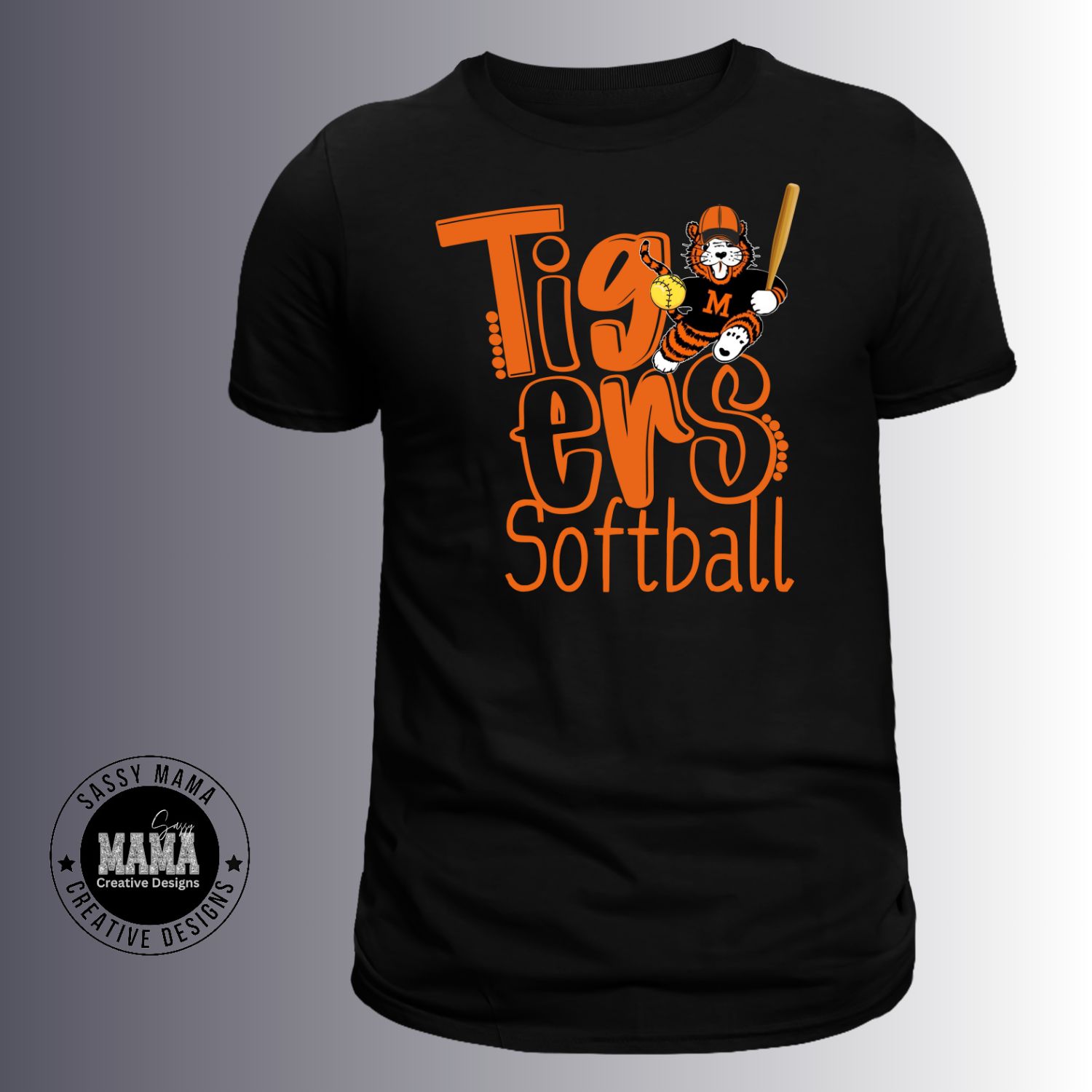 Massillon Tiger Softball Doodle Shirt