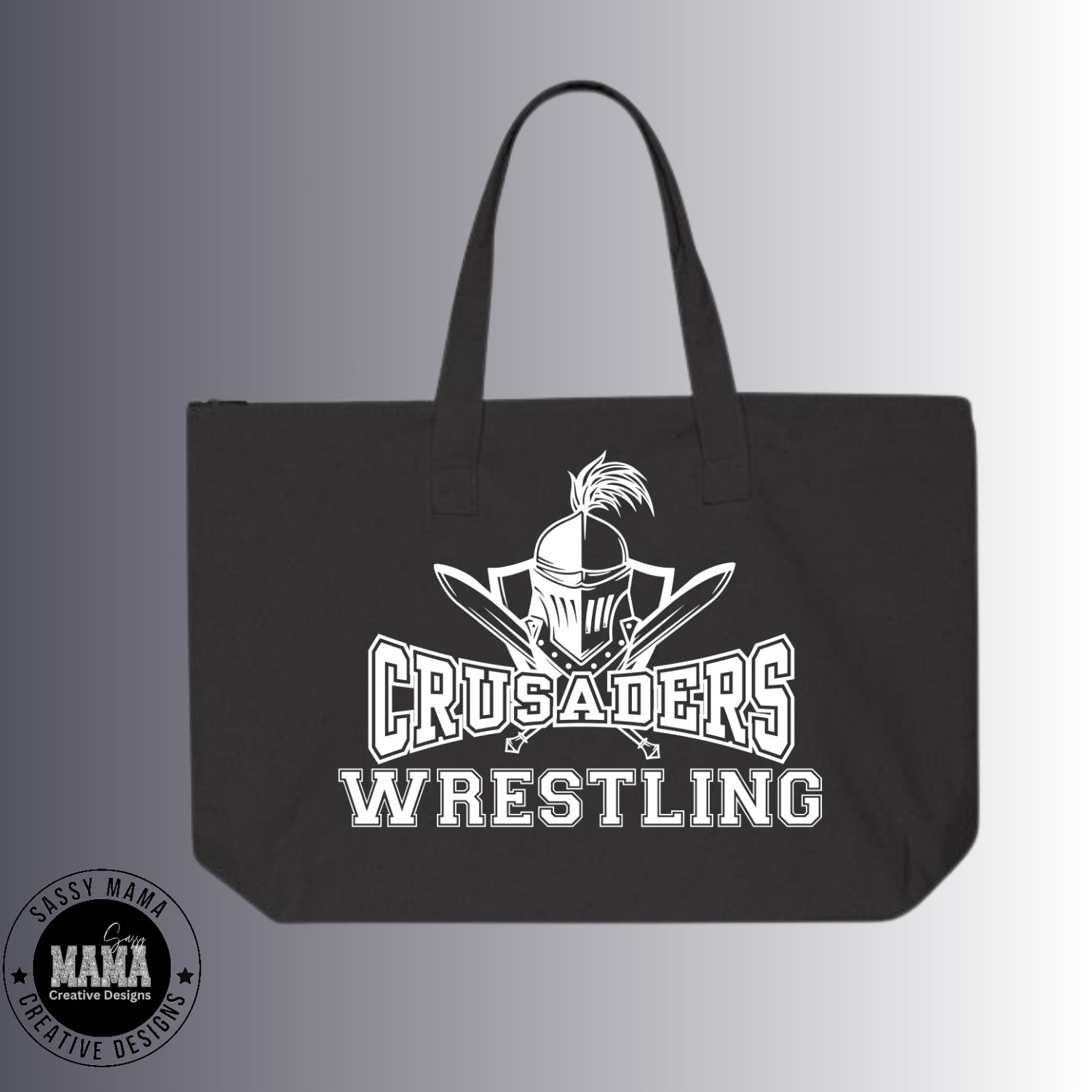 Central Catholic Wrestling Tote Bag with Zipper