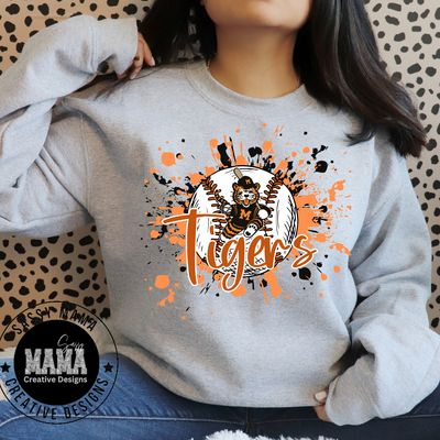 Massillon Tiger Baseball Color Splash Shirt