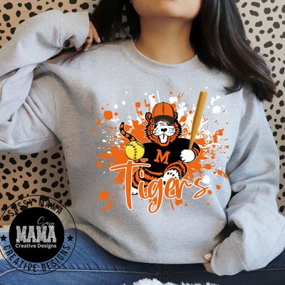 Massillon Tiger Softball Color Splash Shirt