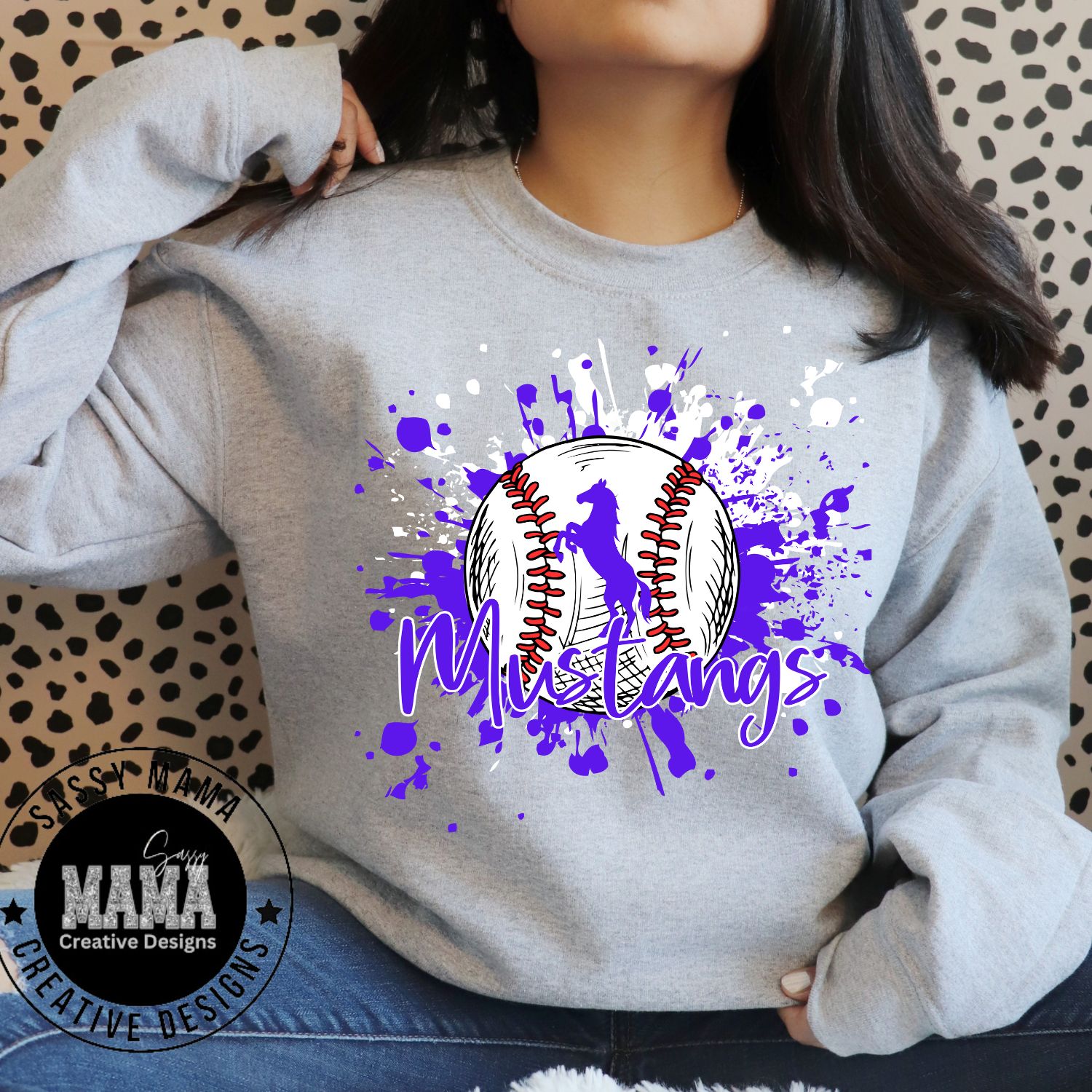 Tuslaw Mustangs Baseball Color Splash