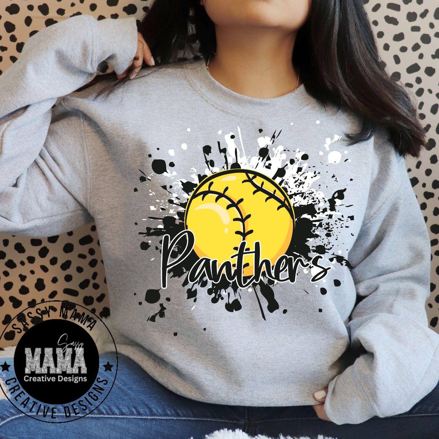 Perry Panther Softball Color Splash Shirt Adult and Youth