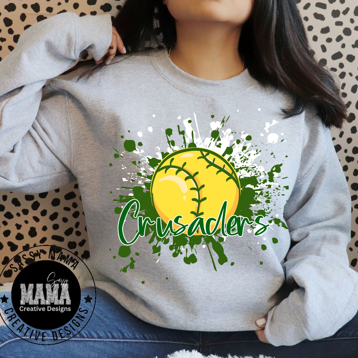 Central Catholic Softball Color Splash Shirt Adult and Youth