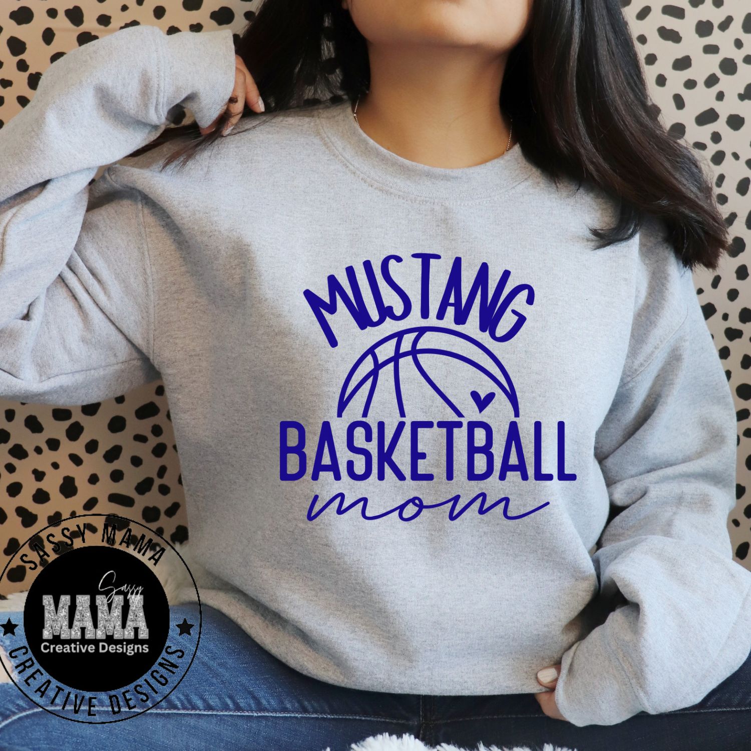 Tuslaw Mustang Mom Basketball Hype Shirt