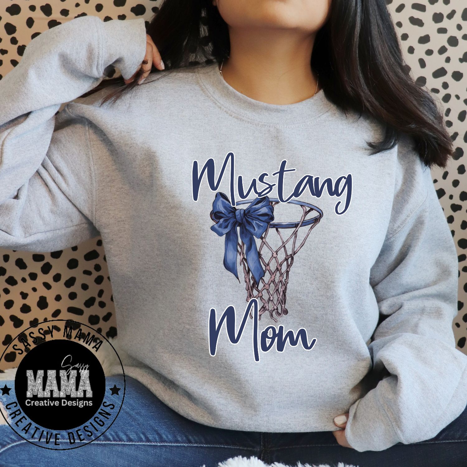 Tuslaw Mustang Mom Basketball Shirt