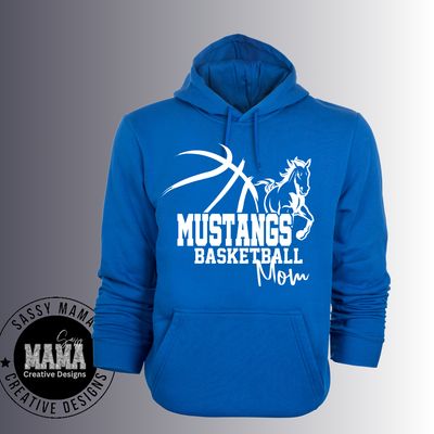 Tuslaw Mustang Mom Basketball Victory Shirt