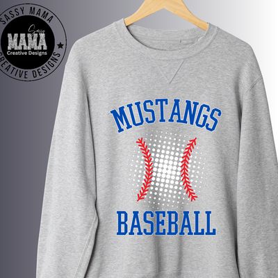 Mustangs Baseball Double Play Shirt