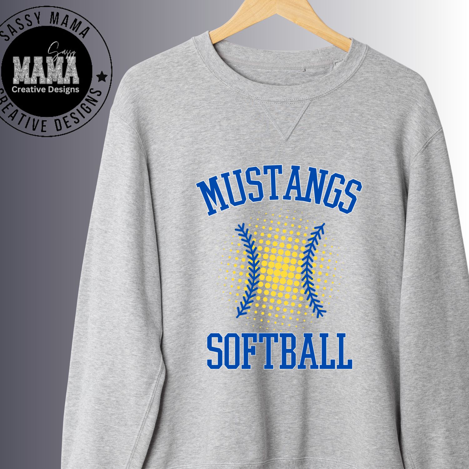 Mustangs Softball Double Play Shirt