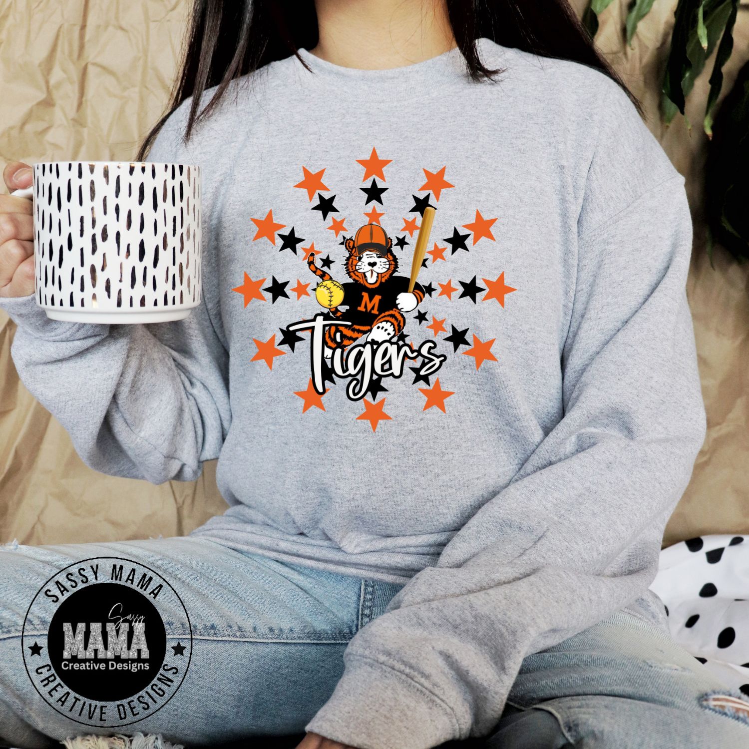 Massillon Tiger Softball Starburst Shirt