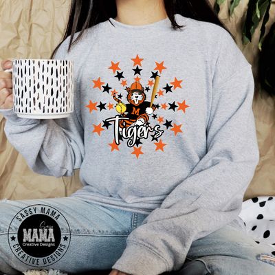 Massillon Tiger Softball Starburst Shirt