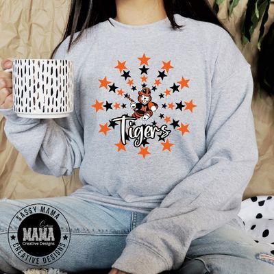 Massillon Tiger Football Starburst Shirt Adult and Youth