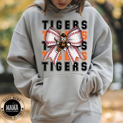 Tigers Baseball Bow Shirt featuring Obie
