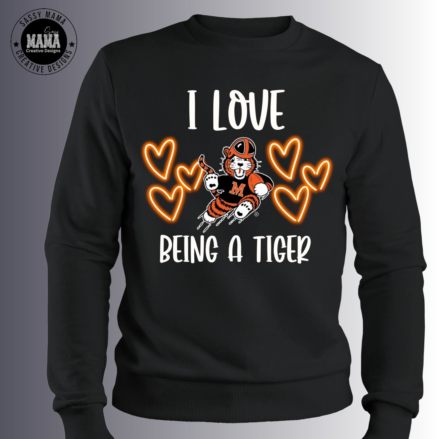 I Love Being a Tiger Neon Hearts