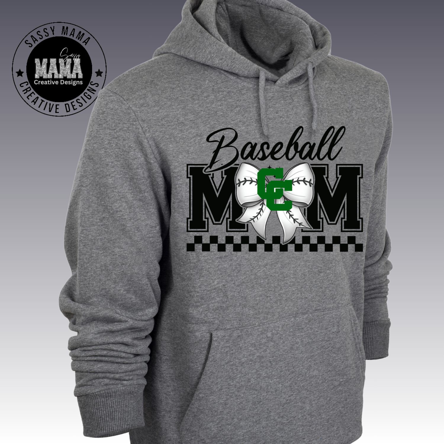 Central Catholic Baseball Mom Bow Shirt