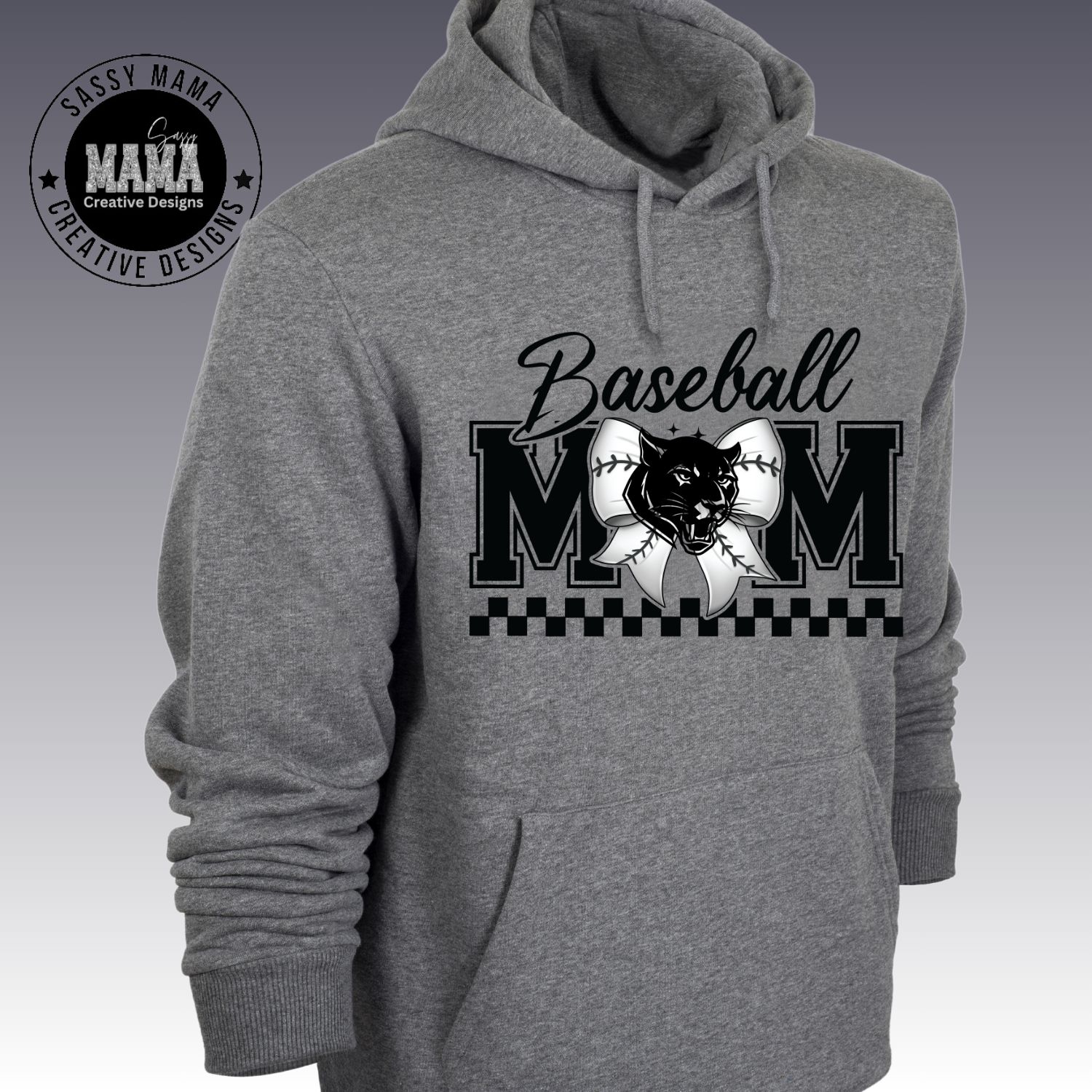 Perry Panthers Baseball Mom Bow Shirt