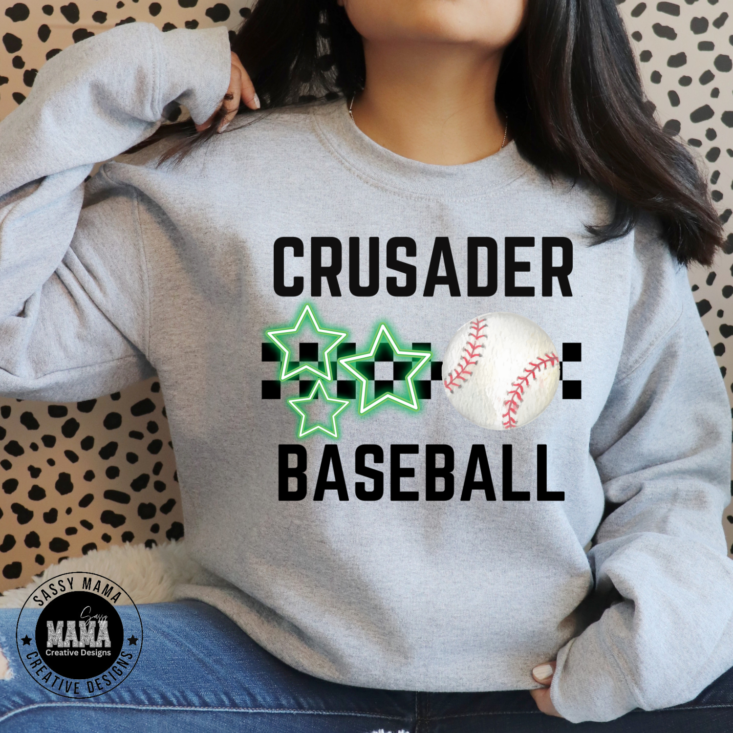 Central Catholic Crusaders Baseball Neon Star Shirt