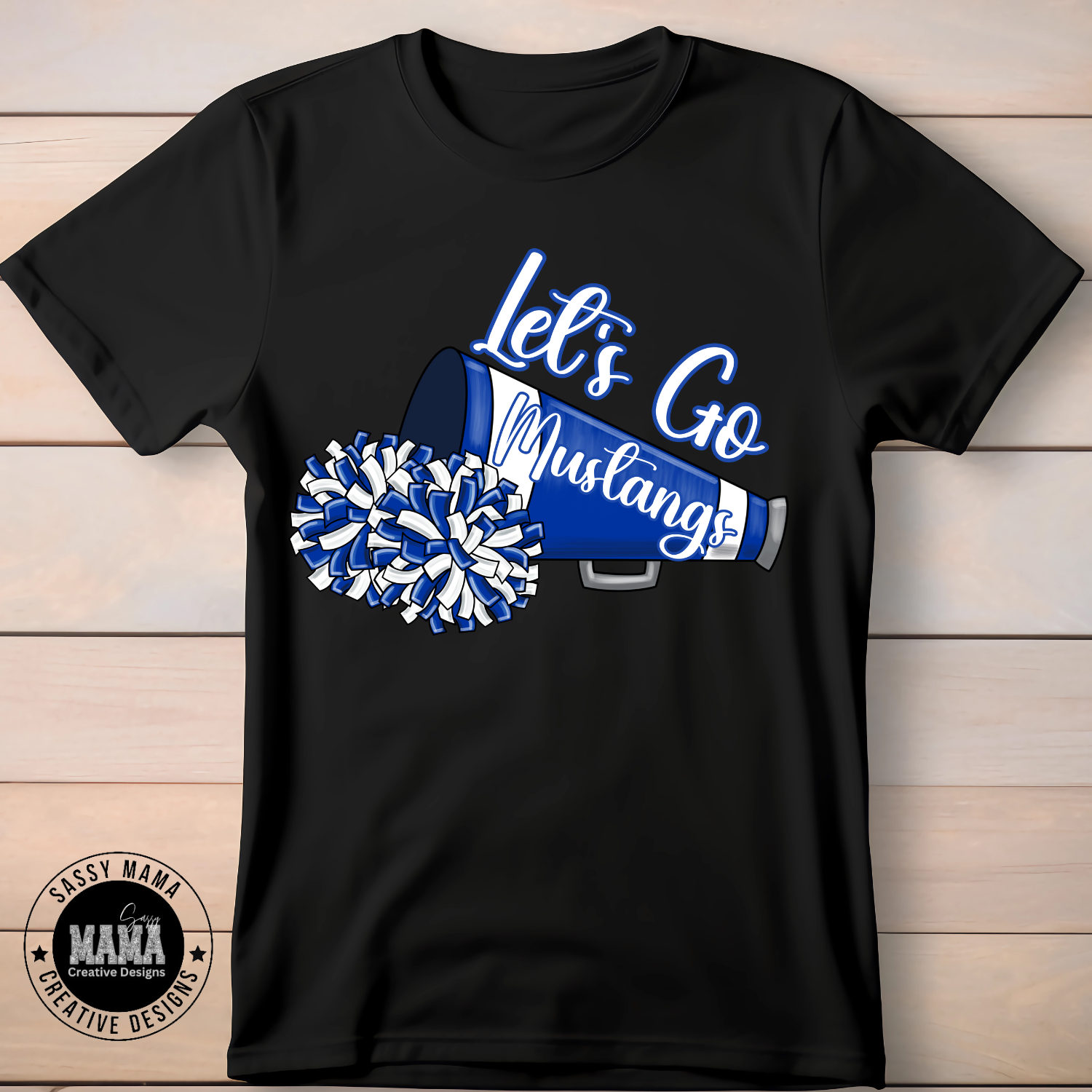 Let&#39;s Go Mustangs Cheer Shirt