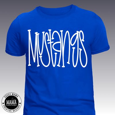Mustangs Doodle Shirt