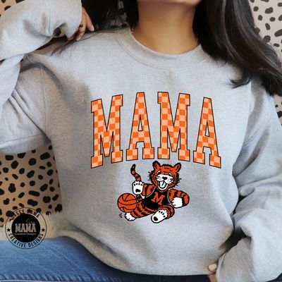 Massillon Tiger Basketball Mama Checkered Print