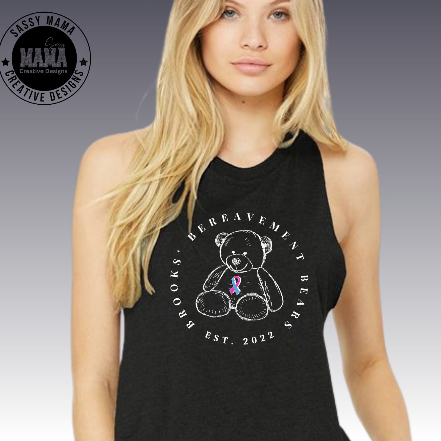 Brooks&#39; Bereavement Bears Logo Racerback Tank Tops
