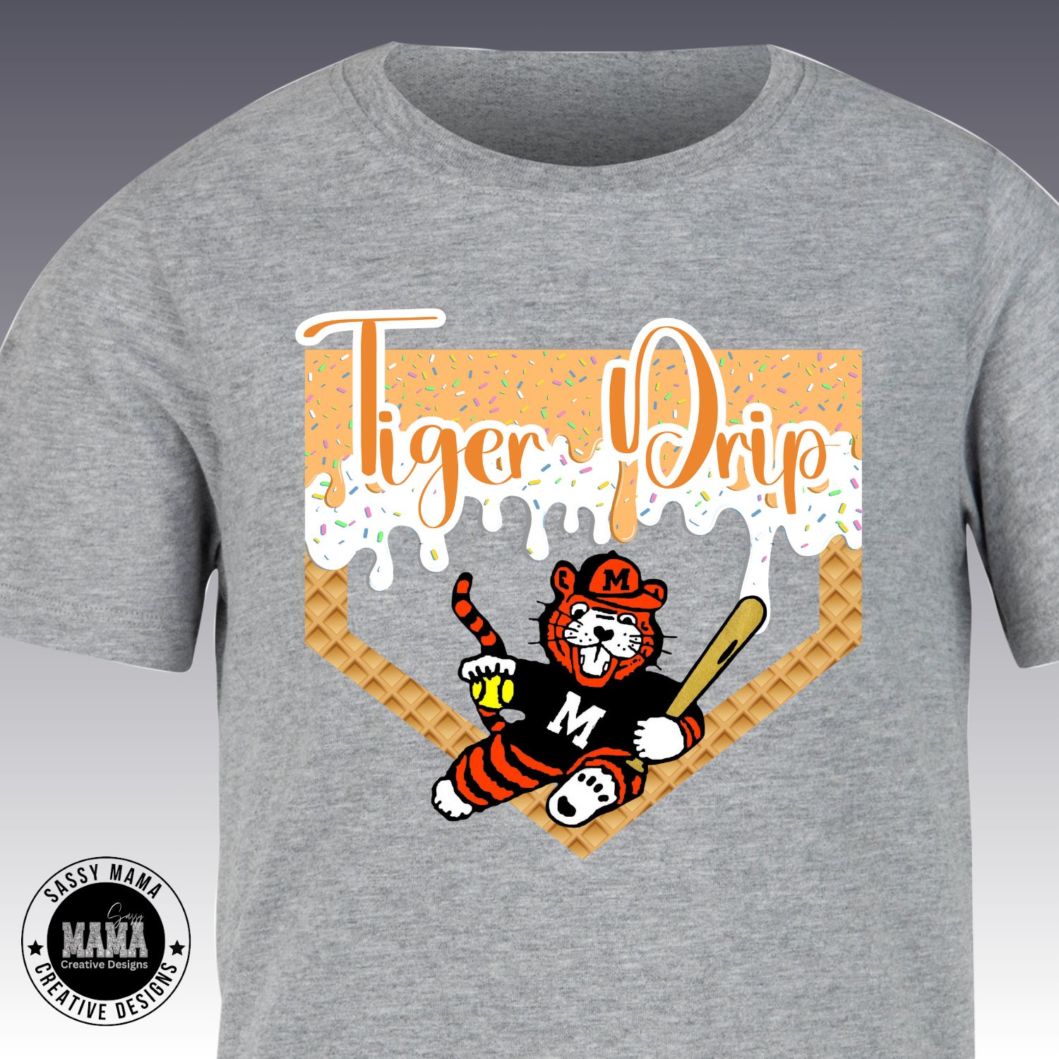 Massillon Tiger Softball Drip Shirt