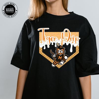 Massillon Tiger Baseball Drip Shirt