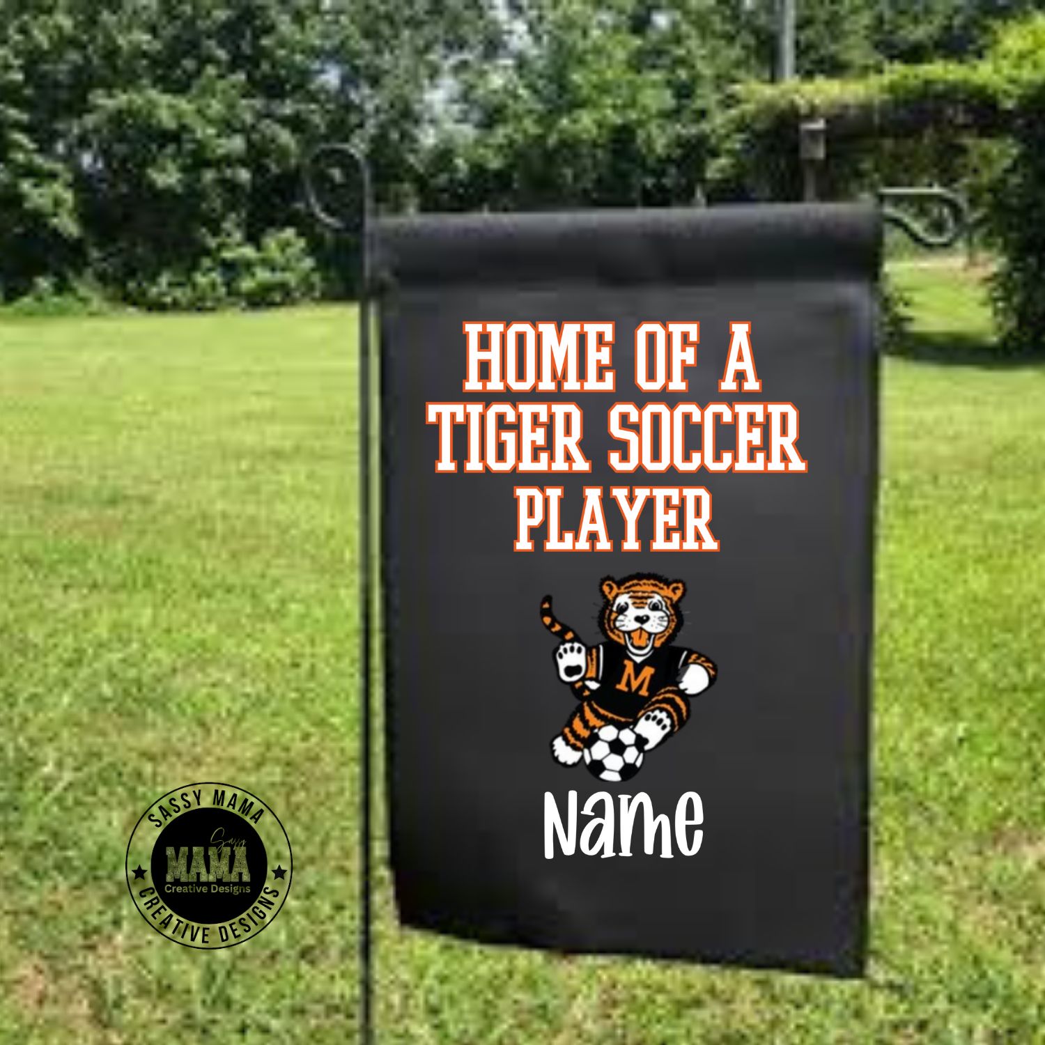 Massillon Tiger Soccer Garden Flag