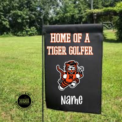 Massillon Tiger Golfer Garden Flag