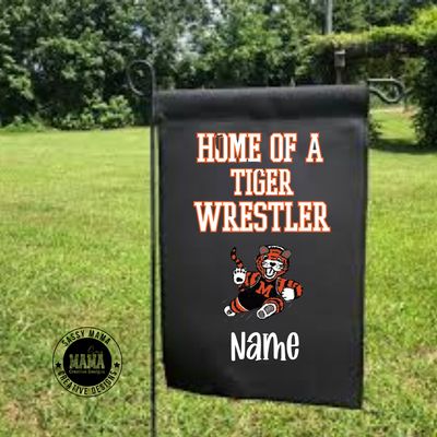 Massillon Tiger Wrestler Garden Flag
