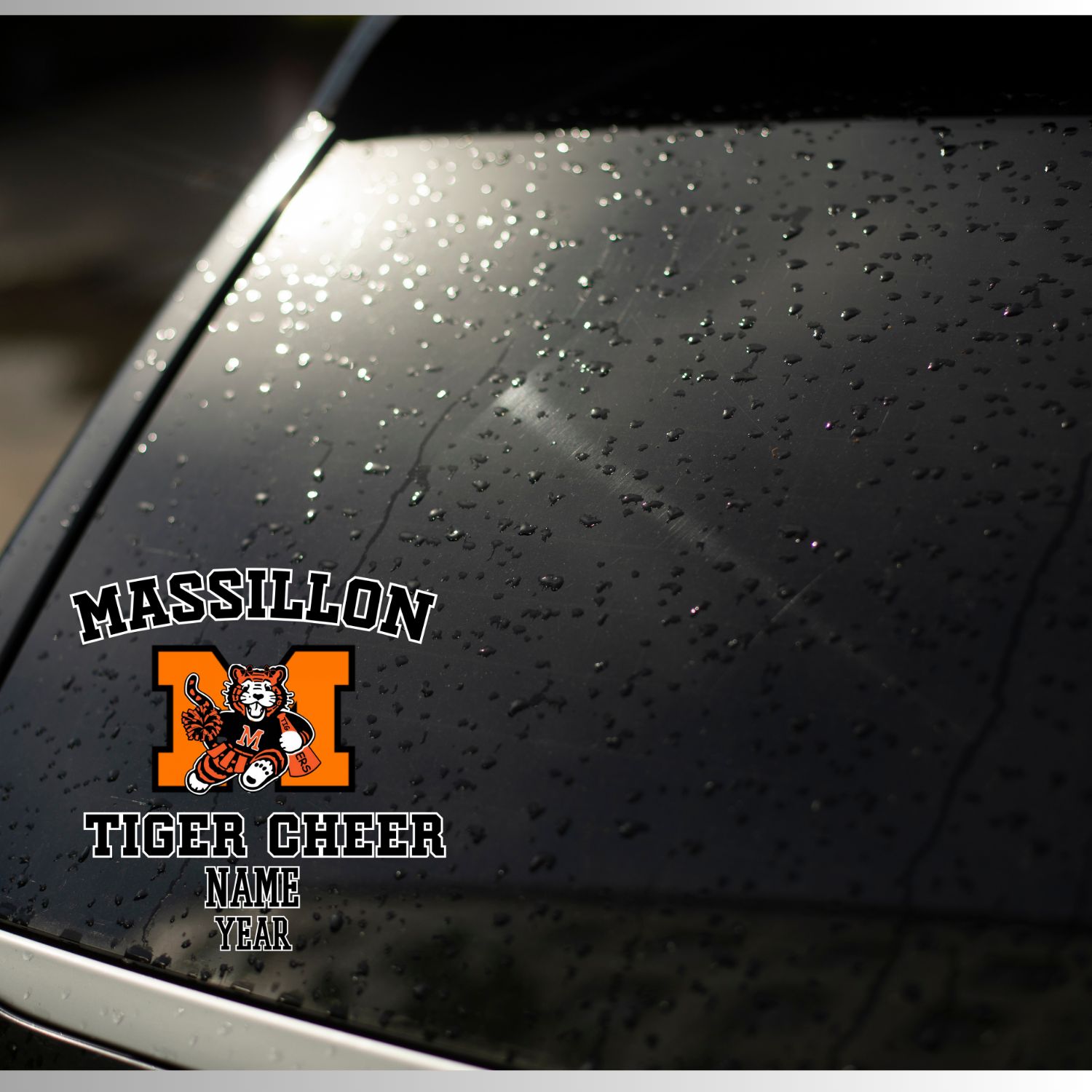 Massillon Tiger Cheer Car Decal
