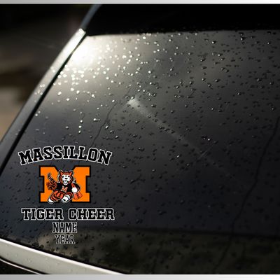 Massillon Tiger Cheer Car Decal