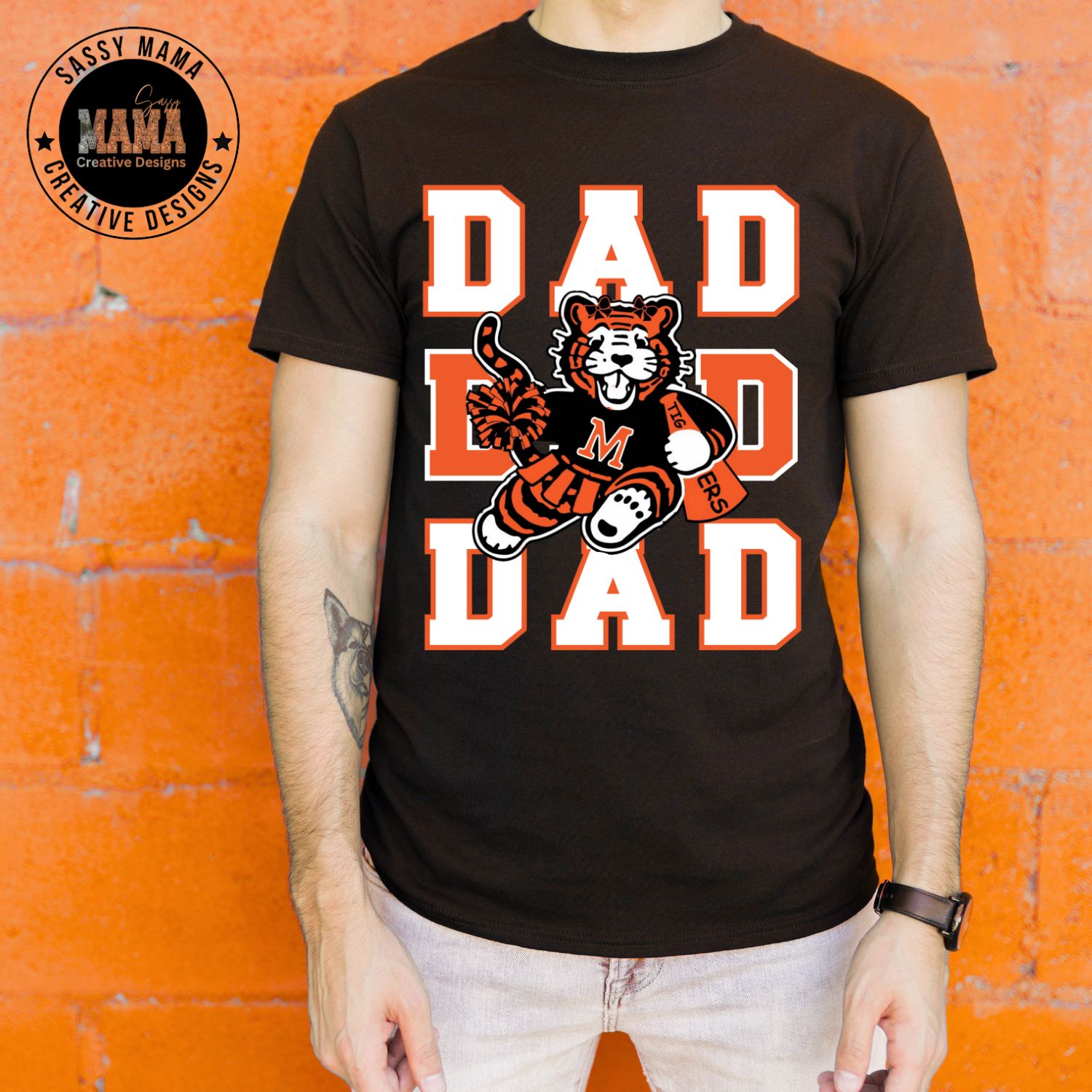Massillon Tiger Cheer Dad Spirit Shirt