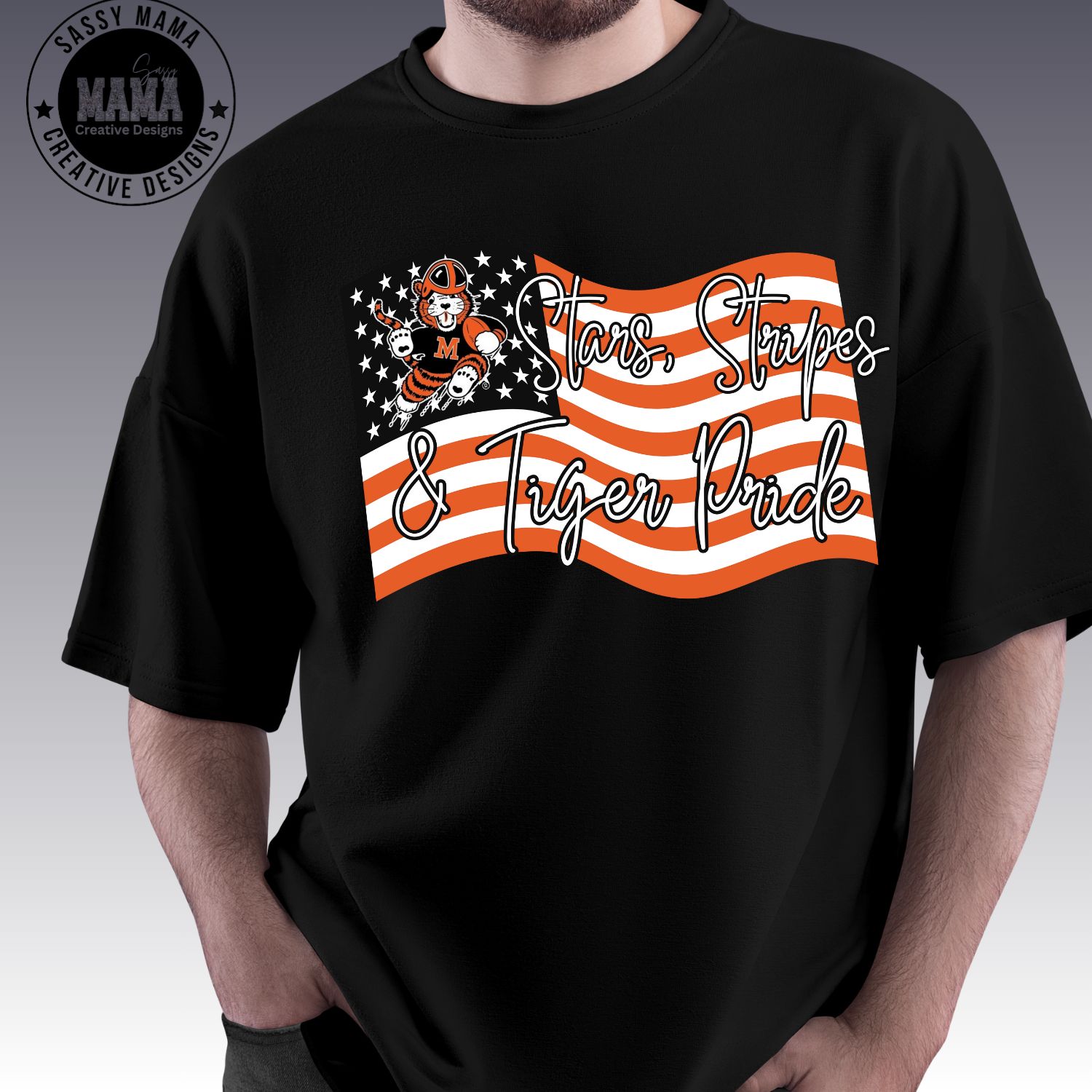 Stars, Stripes and Tiger Pride Shirt Adult and Youth