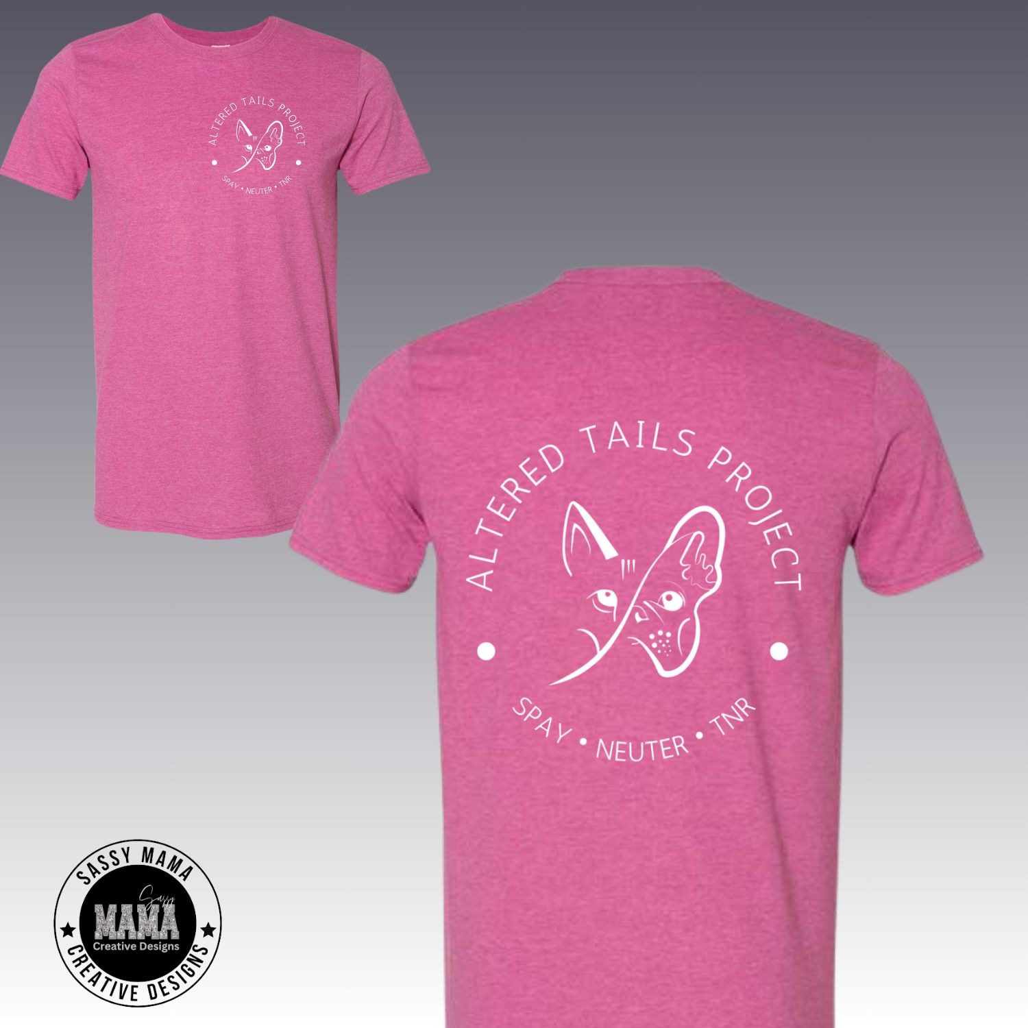 Altered Tails Project Logo Front and Back Shirt