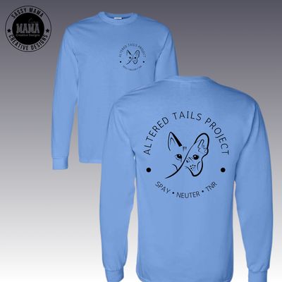 Altered Tails Project Logo Front and Back Long Sleeve Tee