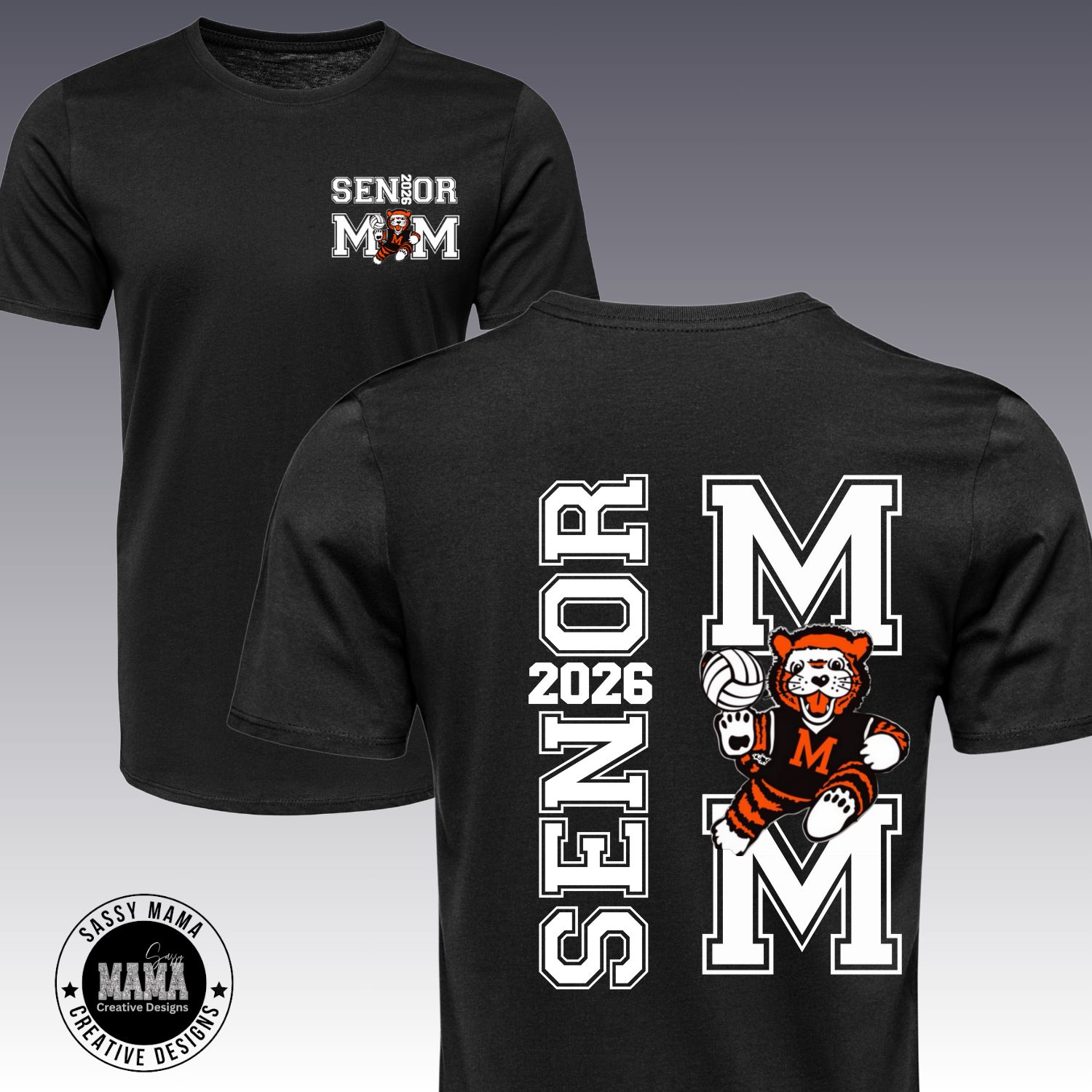 Massillon Tiger Volleyball SENIOR 2026 Mom/Dad Shirt