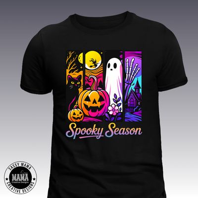 Neon  Spooky Season Halloween Shirt