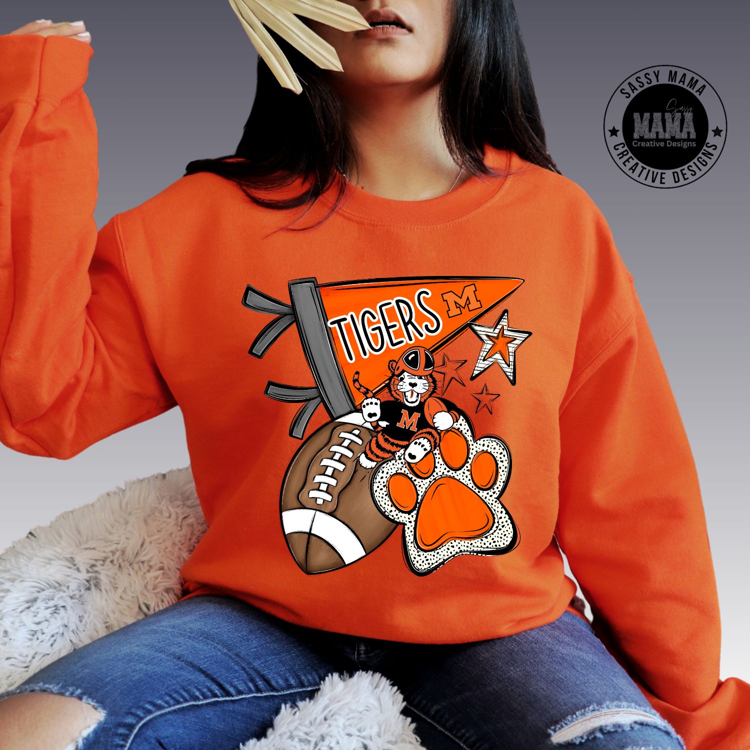 TIGER Pennant and Paw Power Shirt