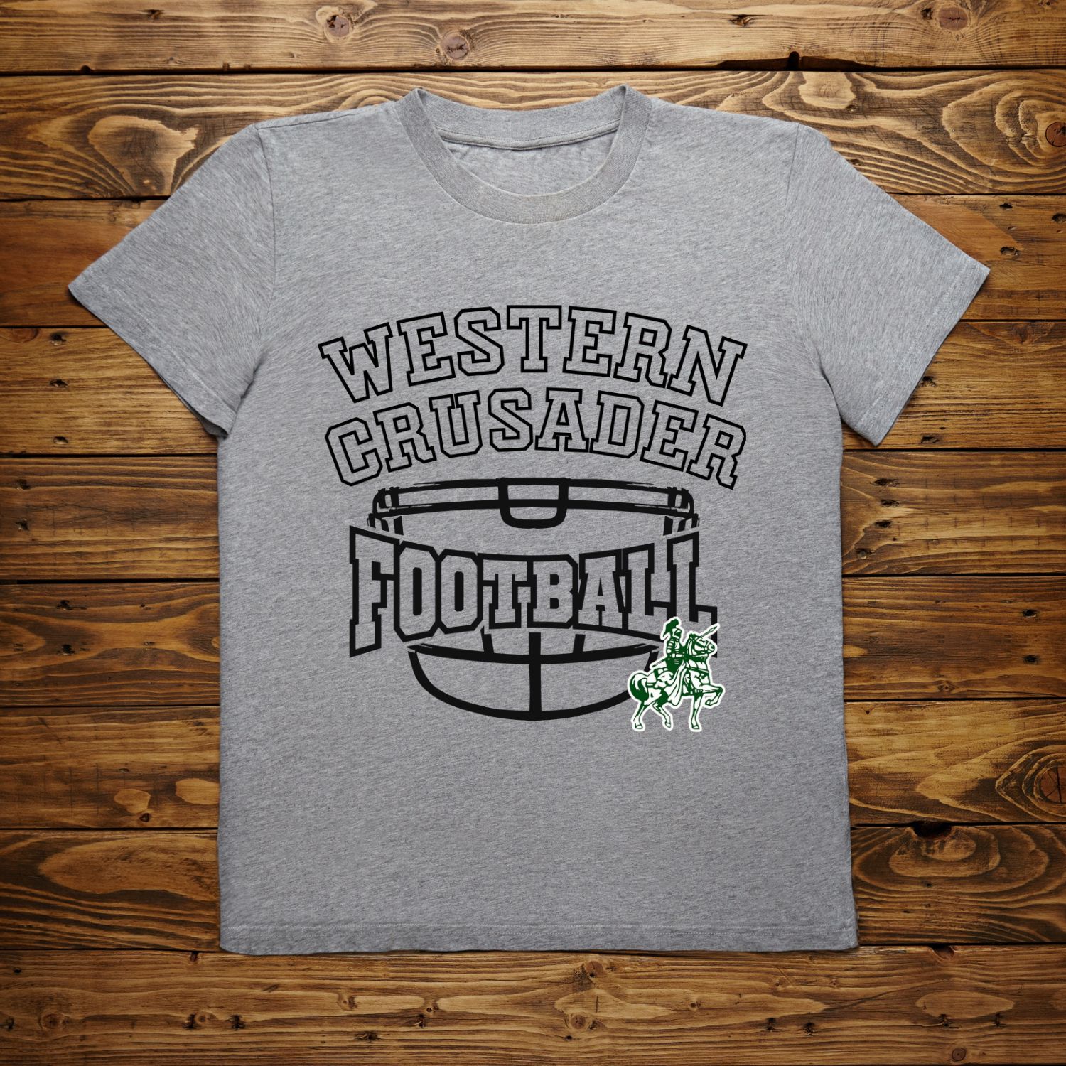 Western Crusaders Face Mask Shirt