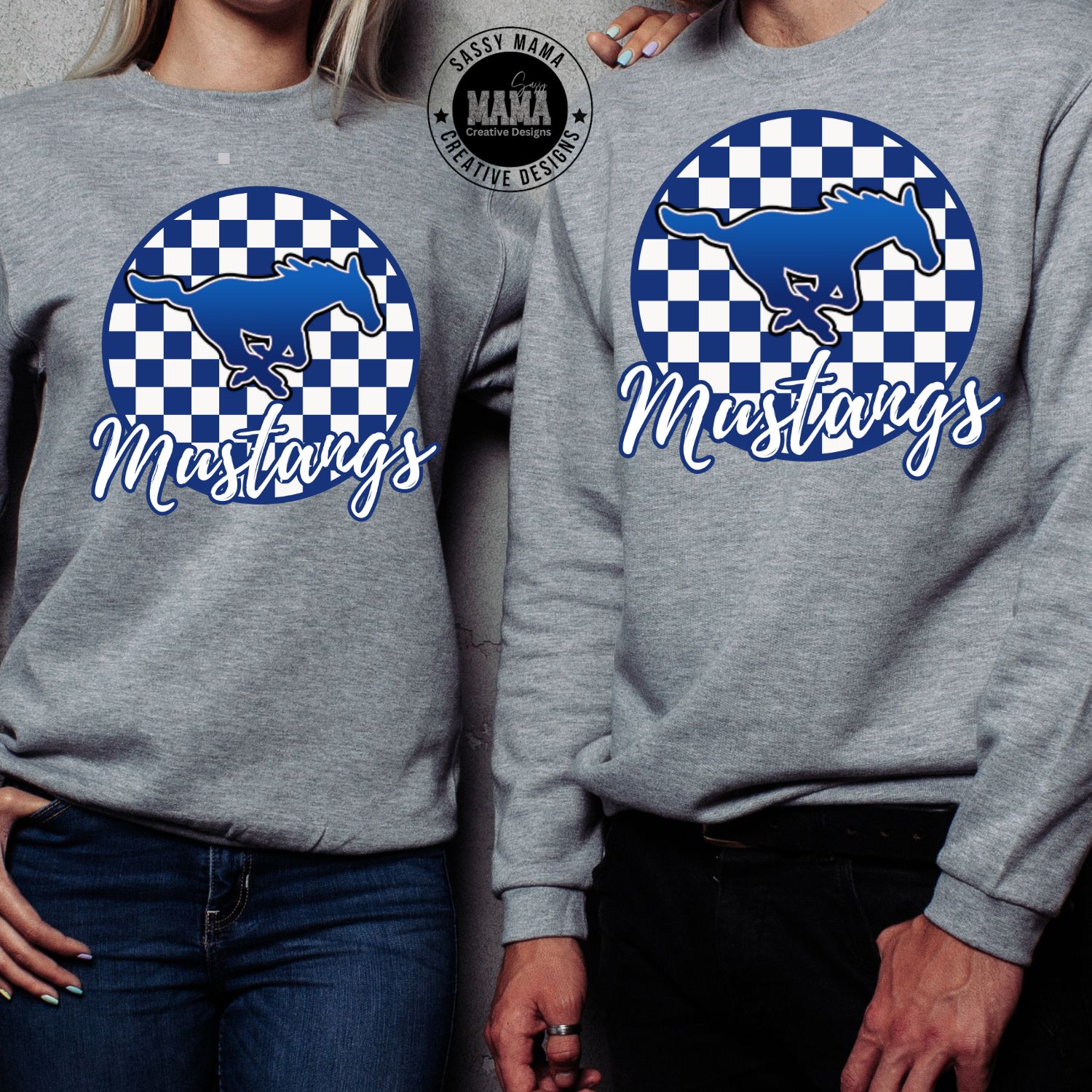 Tuslaw Mustang Retro Checked Pride Shirt