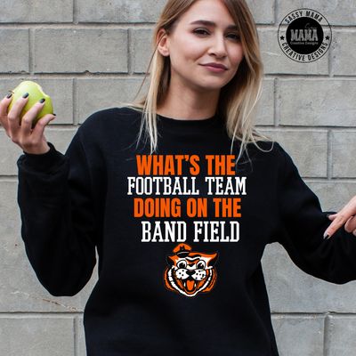 What's The Football Team doing on the Band Field